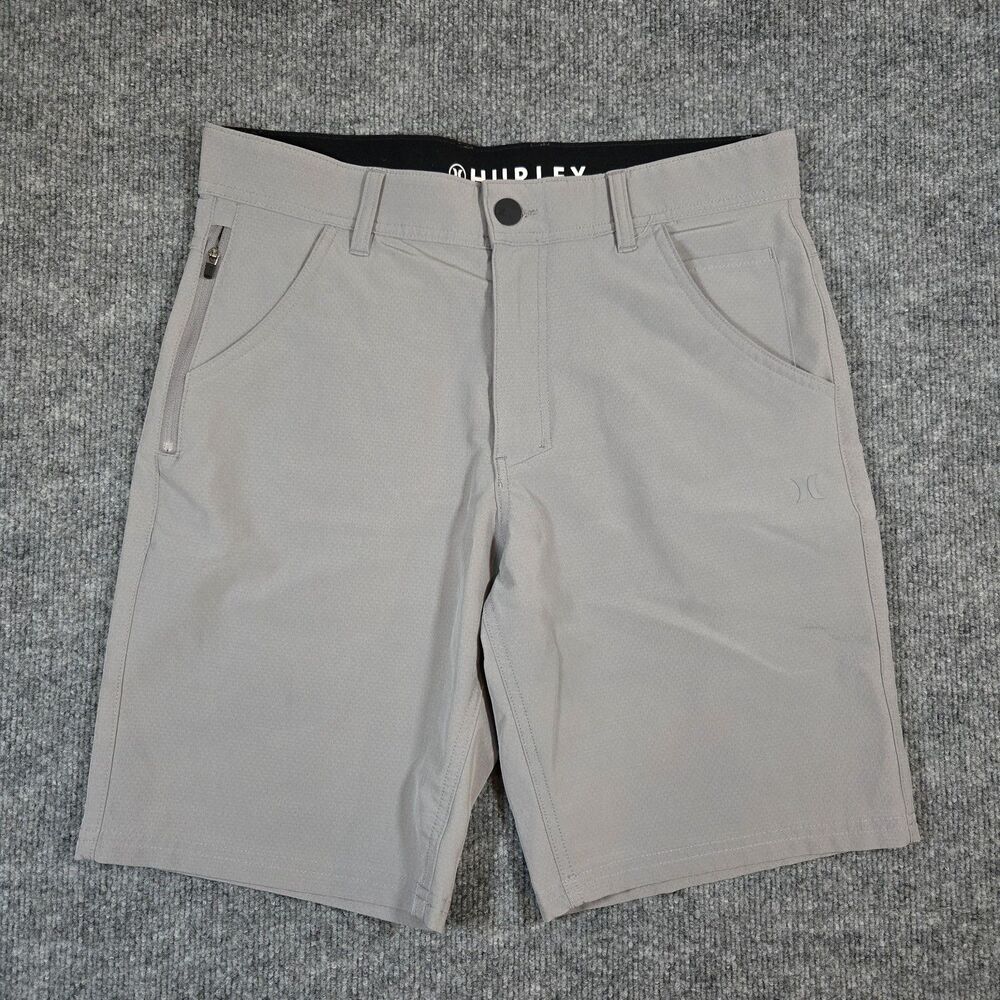 Hurley Men's Hybrid Walk Shorts Size 30 Gray Stretch Performance Golf Casual